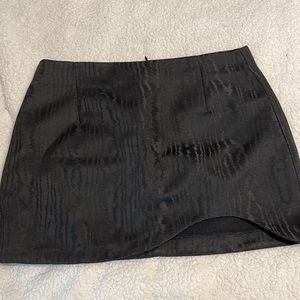 Black mini skirt